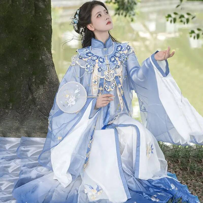 Embroidery Skirt - Bimonthly [Lan Jin Luo] nouvelle jupe