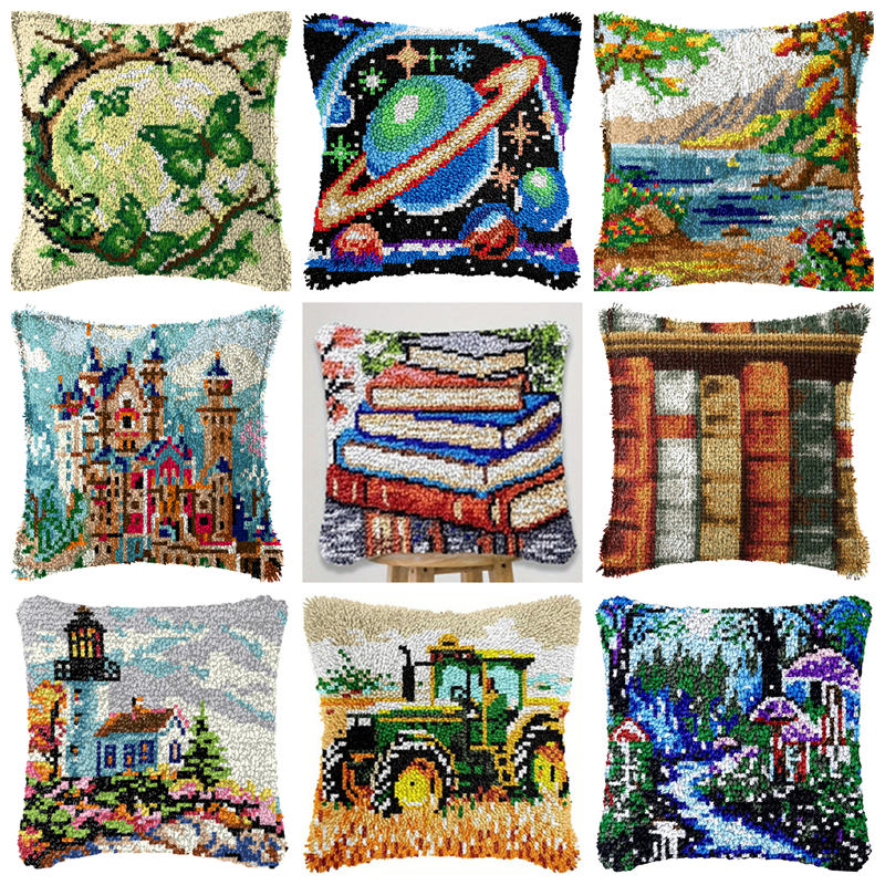 Printed Embroidery Kit - Livres de paysage Kit de crochets