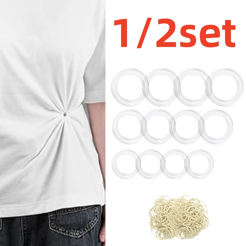 Embroidery Knot - Clip rond en plastique transparent, polyvalent,