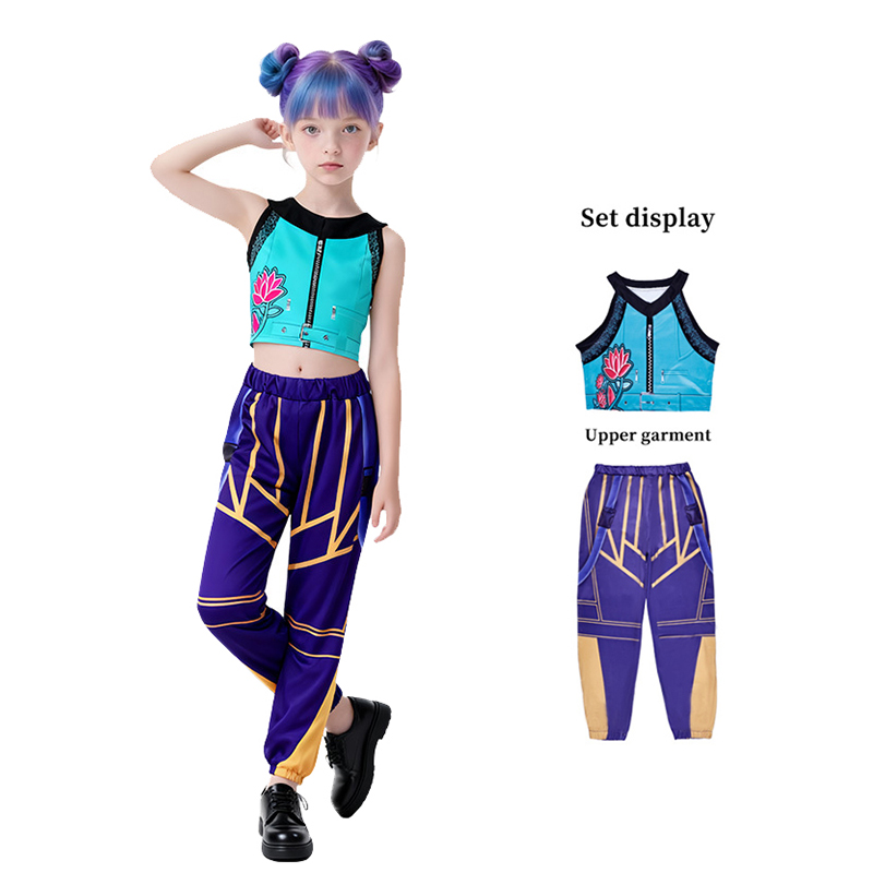 Embroidery Skirt - Costume d'Halloween pour fille, ensemble de