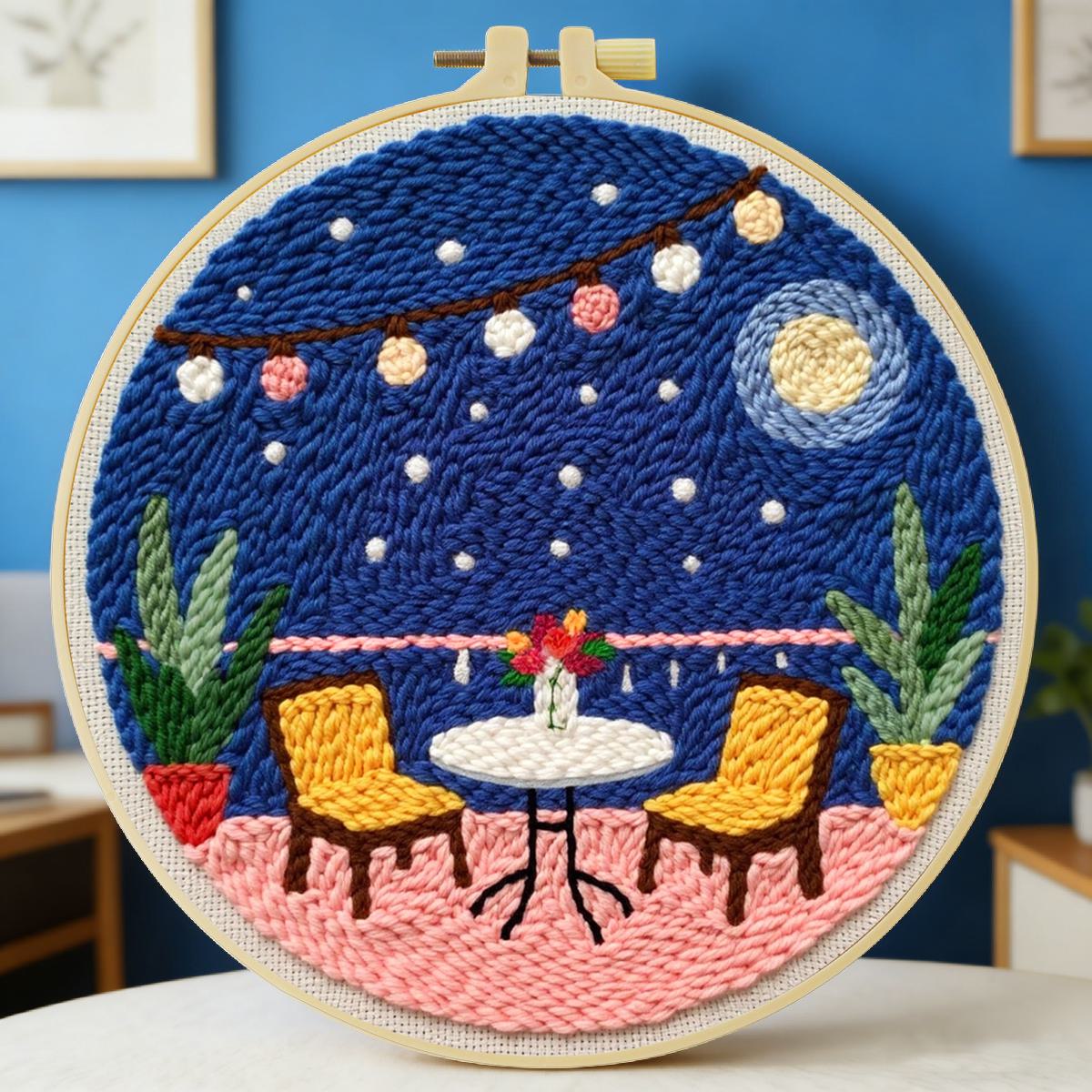 Printed Embroidery Kit - Kit de broderie au poinçon 20x20