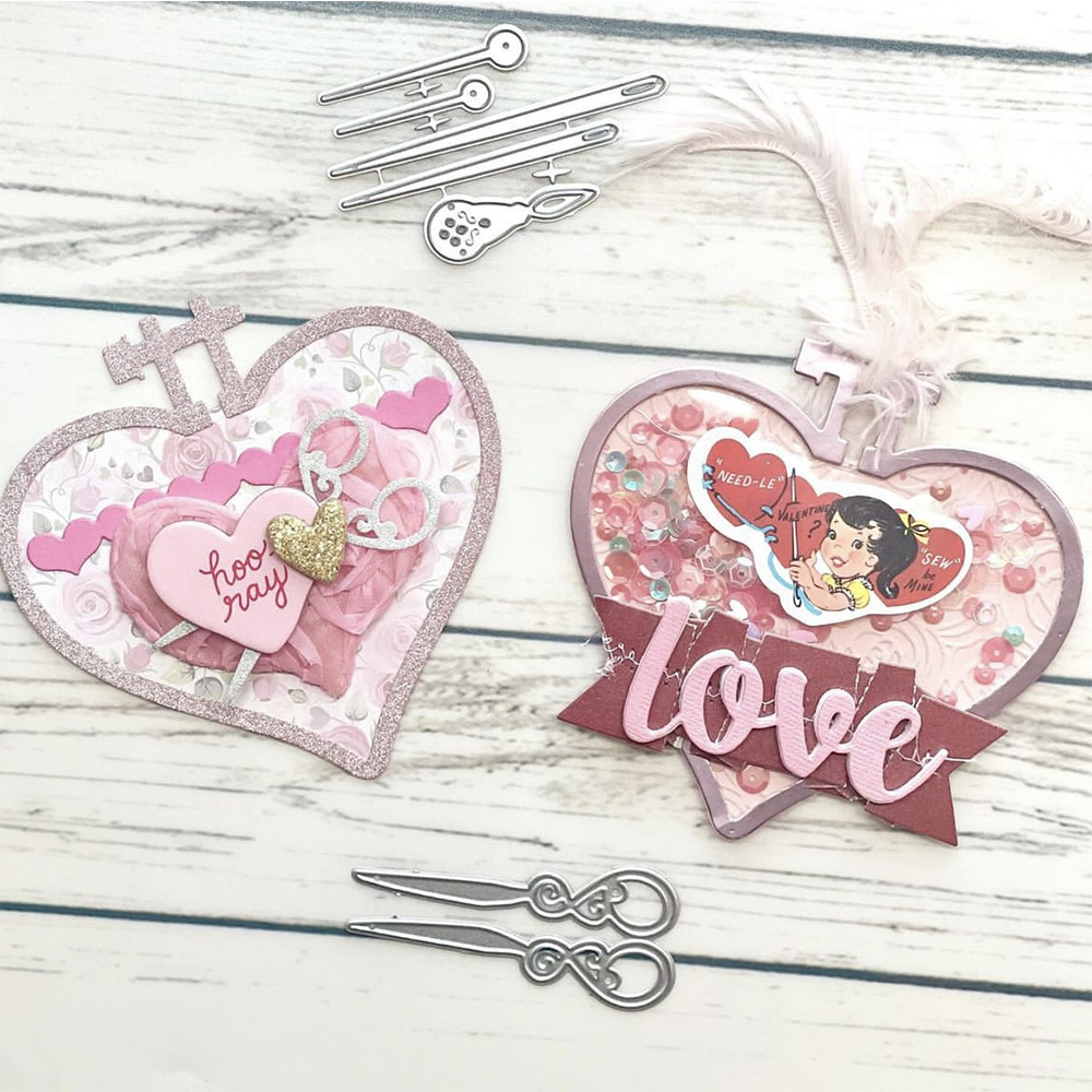 Embroidery Zone - KSCRAFT-Matrices de découpe en métal pour