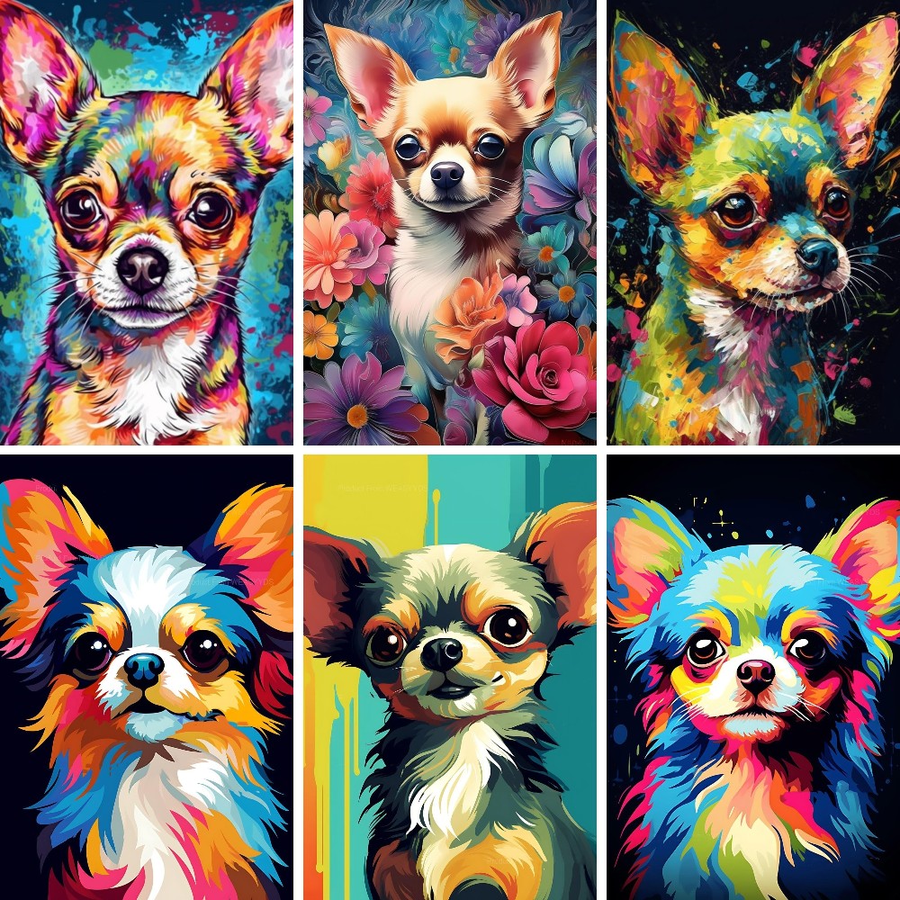 Embroidery Bali - Chihuahua 5D DIY Diamond Painting,Full Round