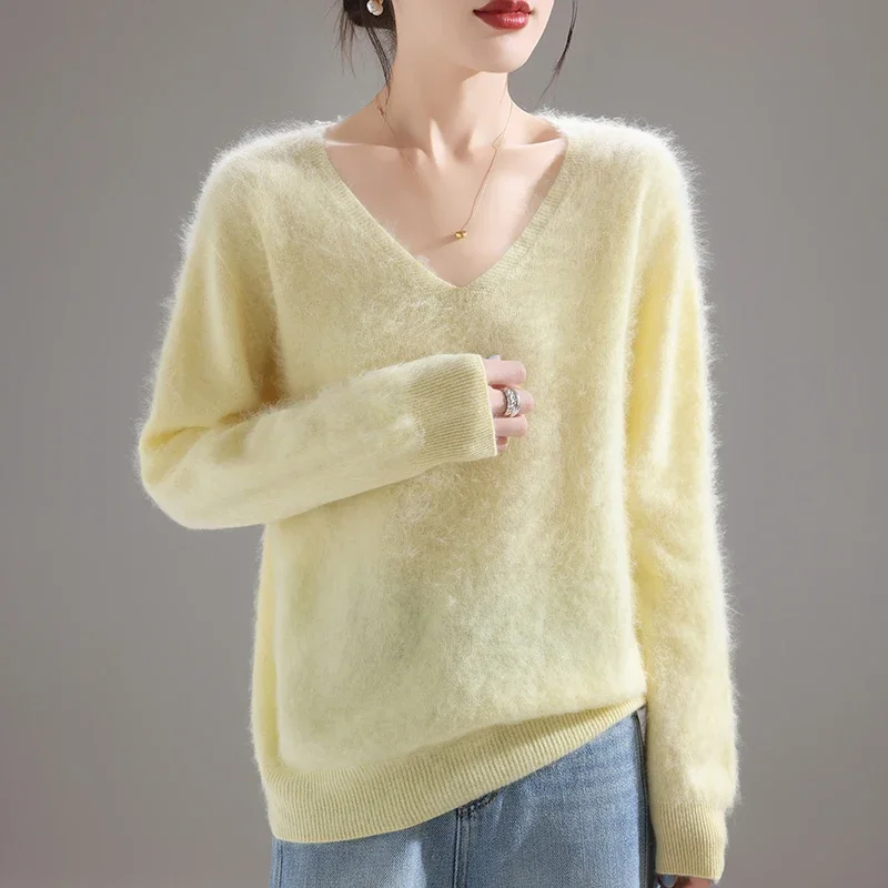 Embroidery Origin - Pull en laine mérinos 100 %