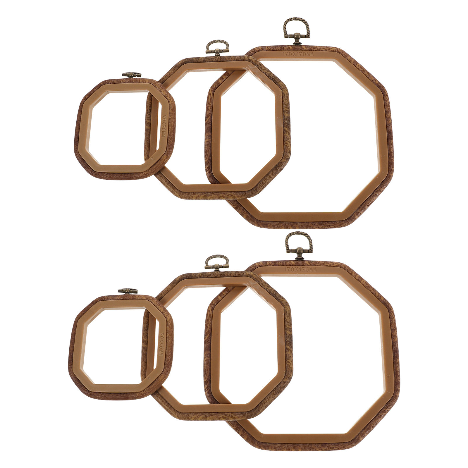 Embroidery Hooping - Lot de 6 cerceaux à broder