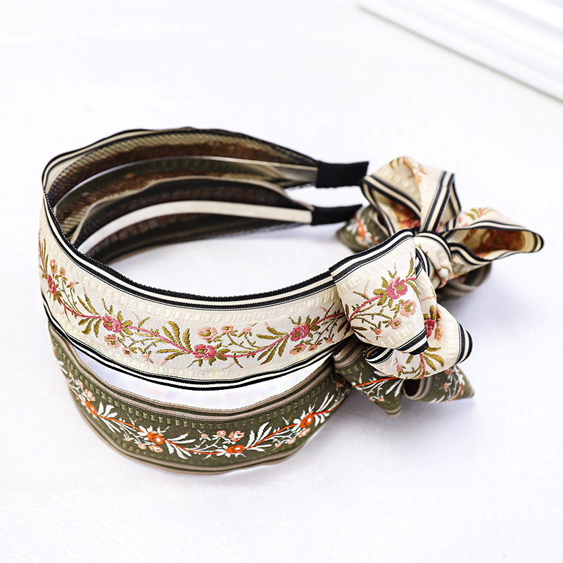 Embroidery Knot - Ensemble d'accessoires pour cheveux bohèmes, bandeau