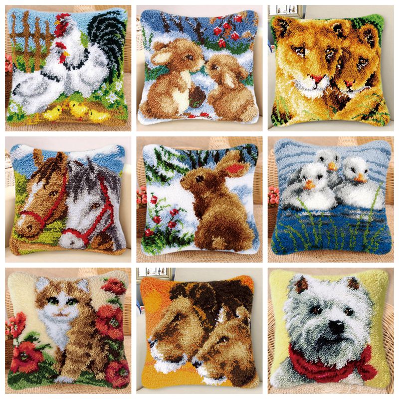 Printed Embroidery Kit - Kits de crochet à lanière Lapin