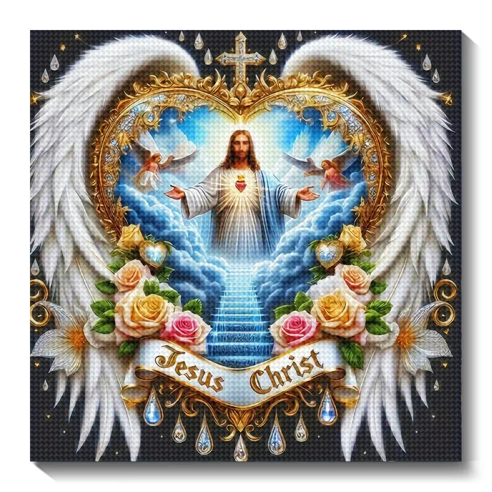 Embroidery Jesus - Peinture diamant 5D à faire soi-même,