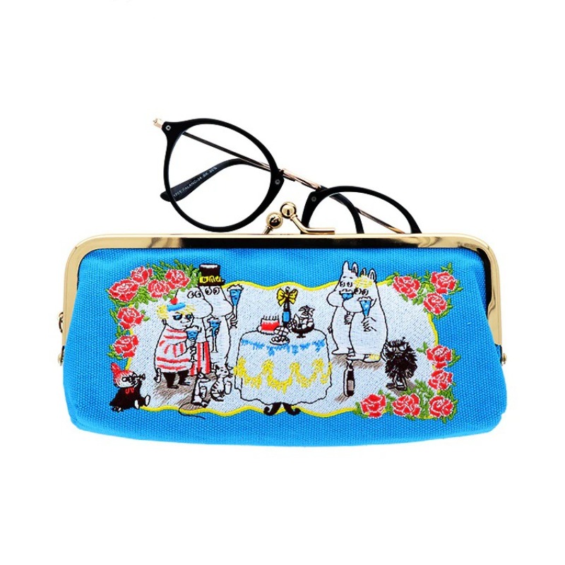 Embroidery Bag - Sac à lunettes en toile de