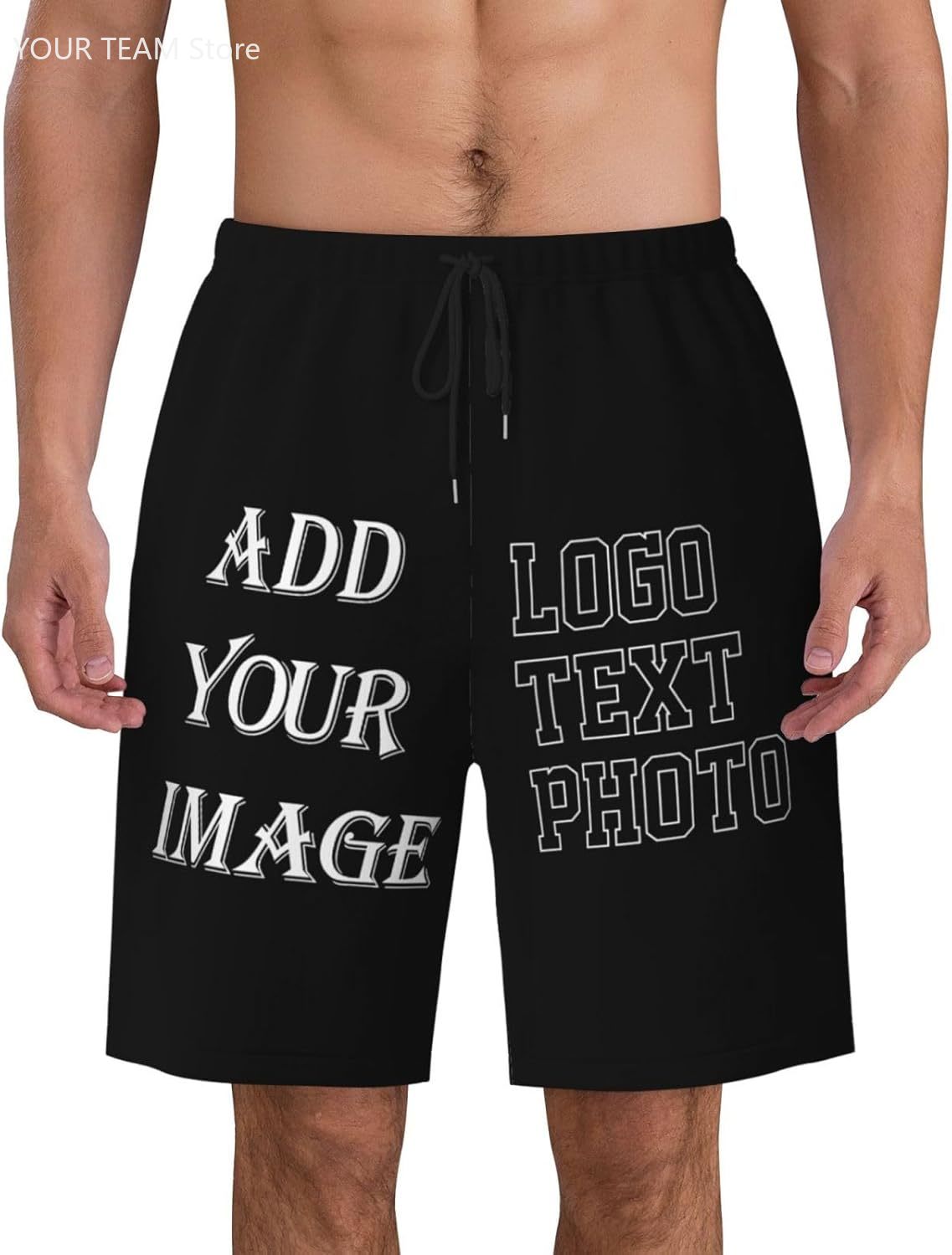 Embroidery Design Logo - Shorts personnalisés pour hommes, créez votre