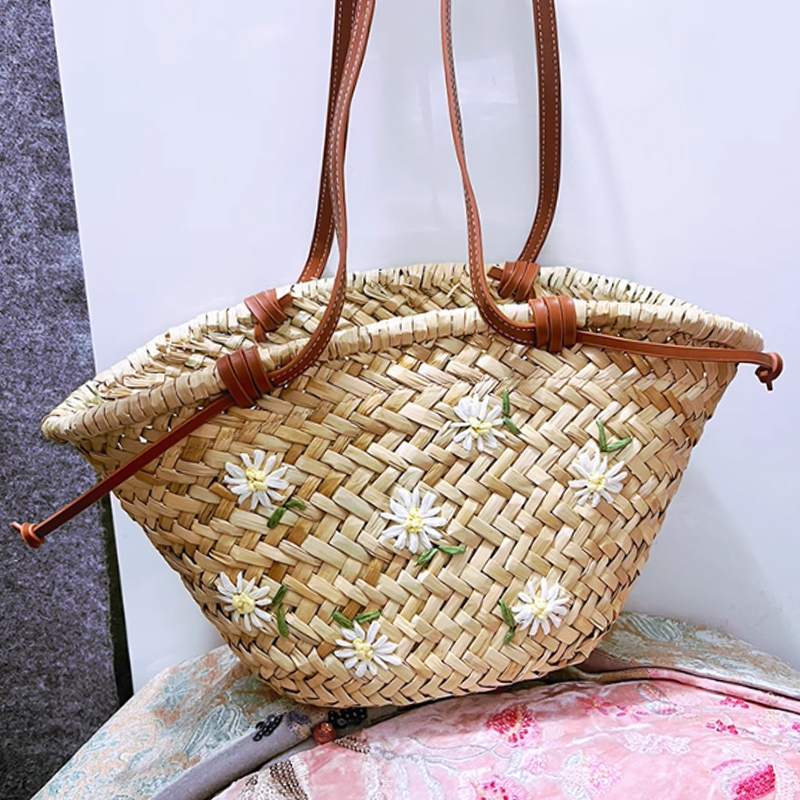Sacs à main tissés en paille n - Embroidery Bali avis et prix
