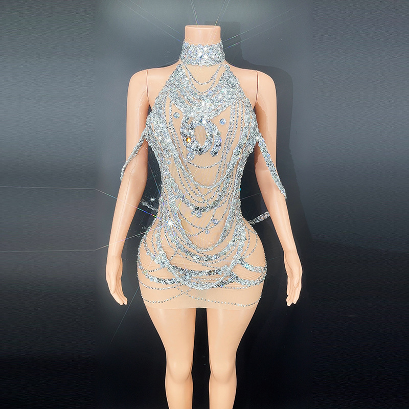 Robes de Rhargentées kly pour  - Embroidery Skirt avis et prix