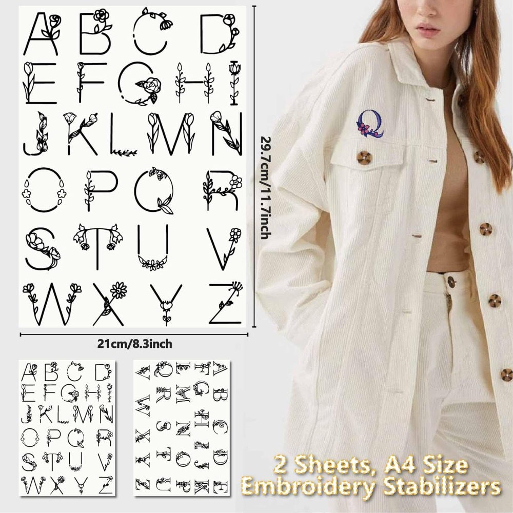 Lettre A-Z Soluble Dans L'eau  - Printed Embroidery Kit avis et prix