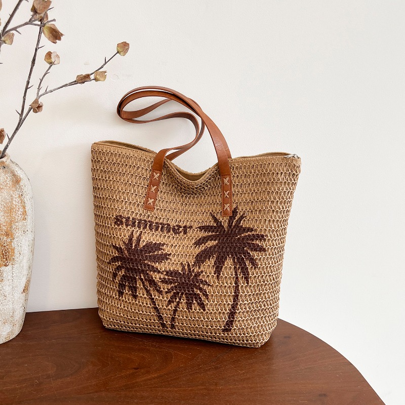 Sac de plage cabas femme grand - Embroidery Bali avis et prix