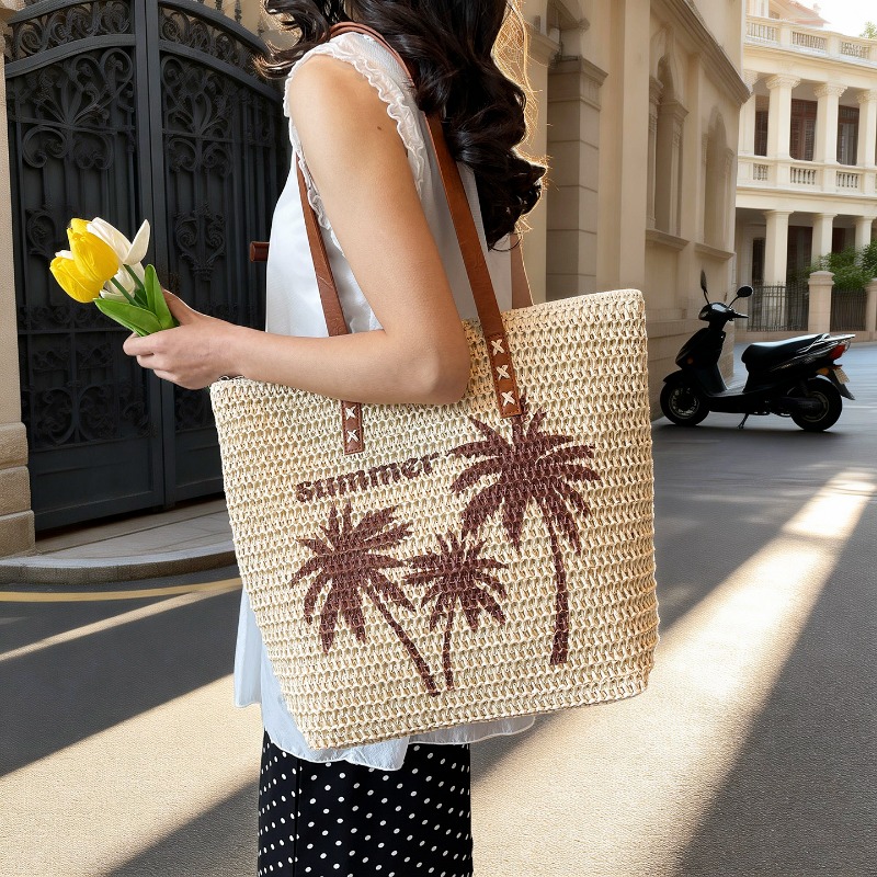 Sac de plage cabas femme grand - Embroidery Bali avis et prix
