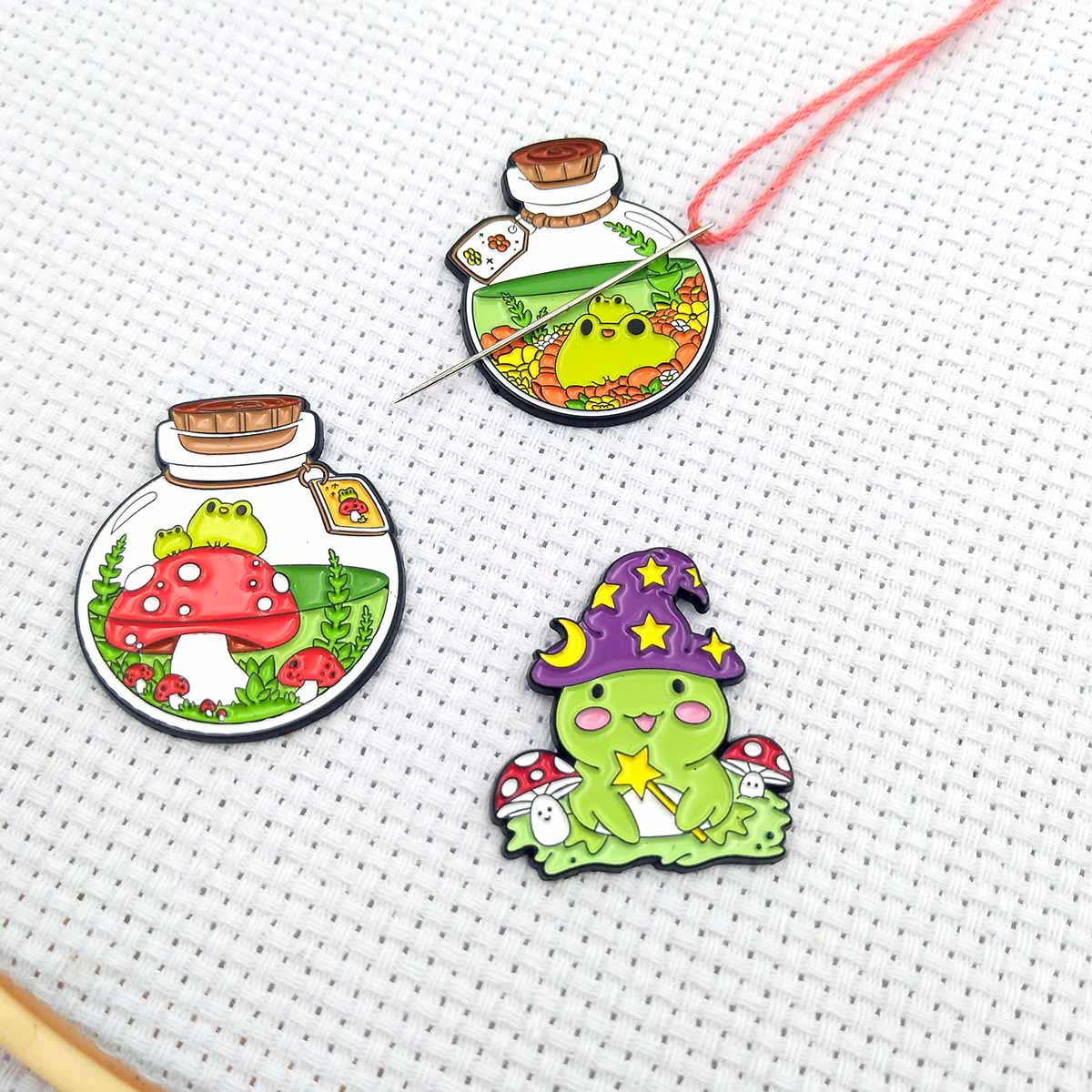 Porte-aiguilles grenouille pou - Needle Minder Magnet avis et prix
