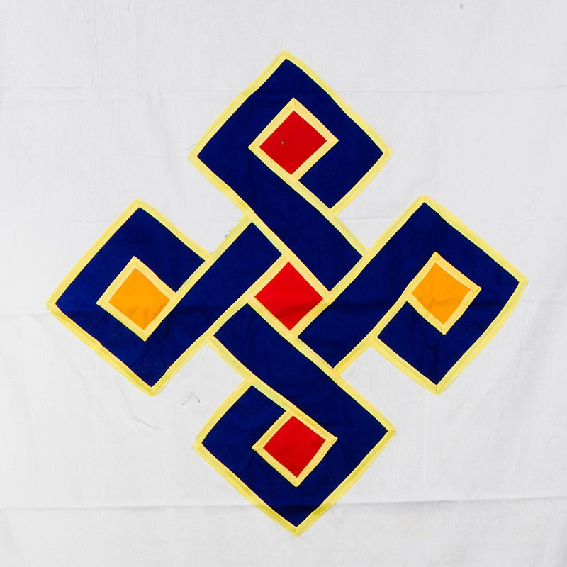 Rideau de porte bouddhiste tib - Embroidery Knot avis et prix