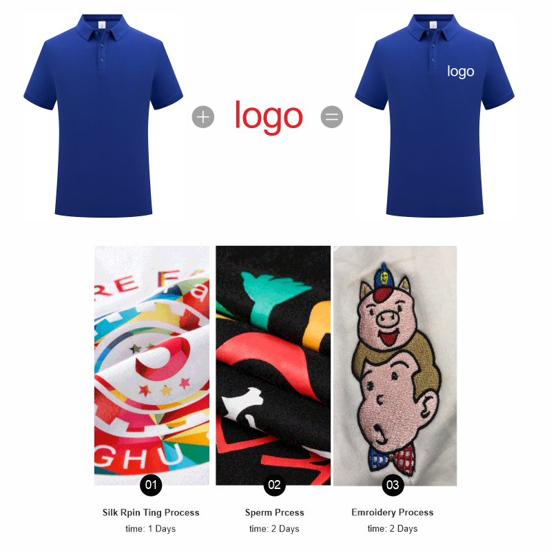 KAISING Polo en pur coton de h - Embroidery Design Logo avis et prix