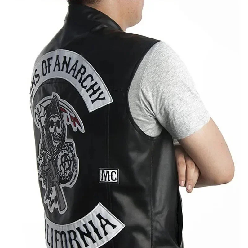 Gilet en cuir PU pour homme AB - Embroidery Skirt avis et prix