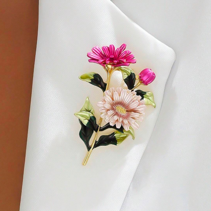 Broche de fleur à la mode pein - Embroidery Knot avis et prix