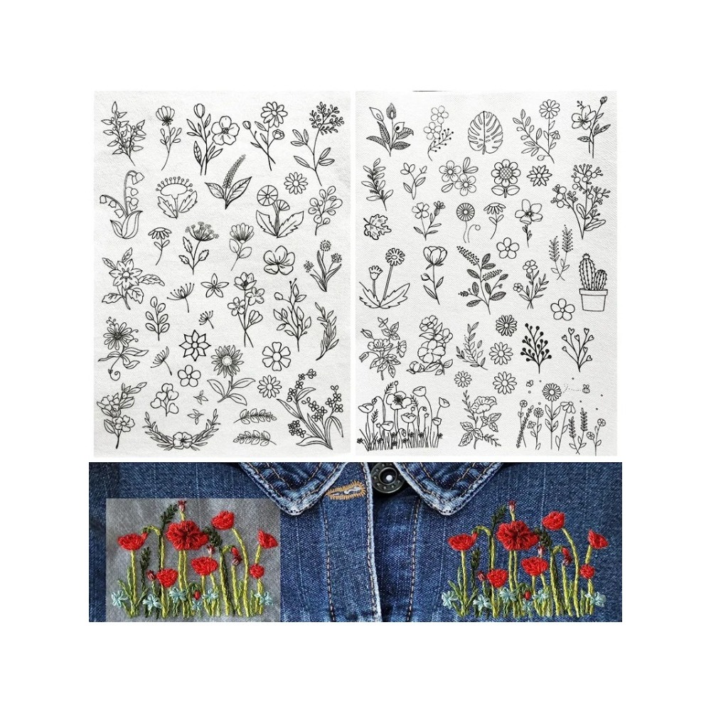 5 feuilles A4 autocollantes im - Embroidery Web avis et prix