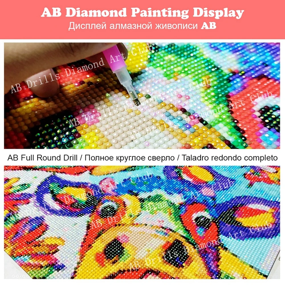Big Eye Girl AB Drill Diamond  - Embroidery Bali avis et prix