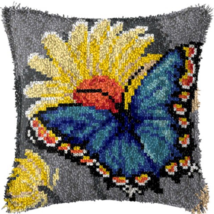 Smyrna fleur loquet crochet Ki - Printed Embroidery Kit avis et prix