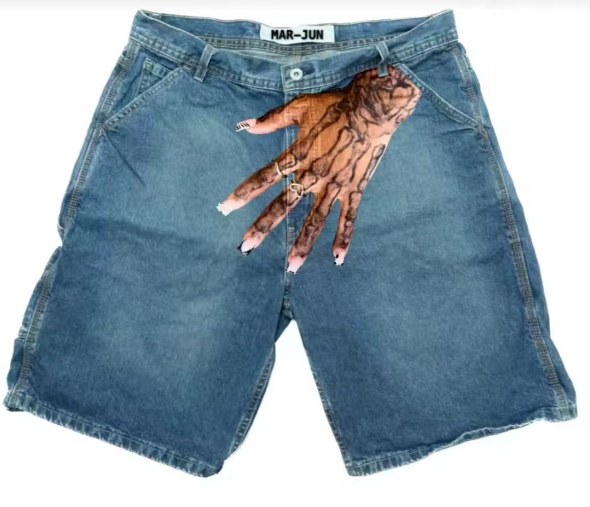 Shorts en jean vintage Y2K Dee - Embroidery On Jeans avis et prix