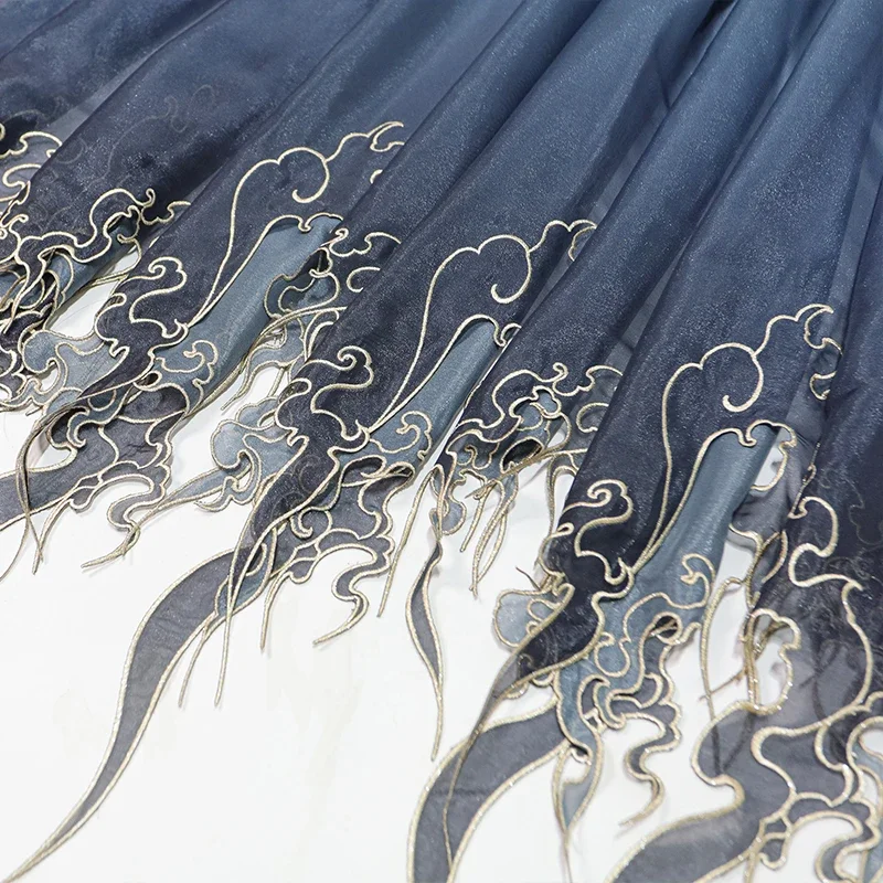 Tissu à dégradé de feuilles de - Embroidery Skirt avis et prix