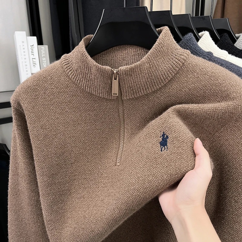 Haut de gamme marque zip col m - Embroidery Design Logo avis et prix