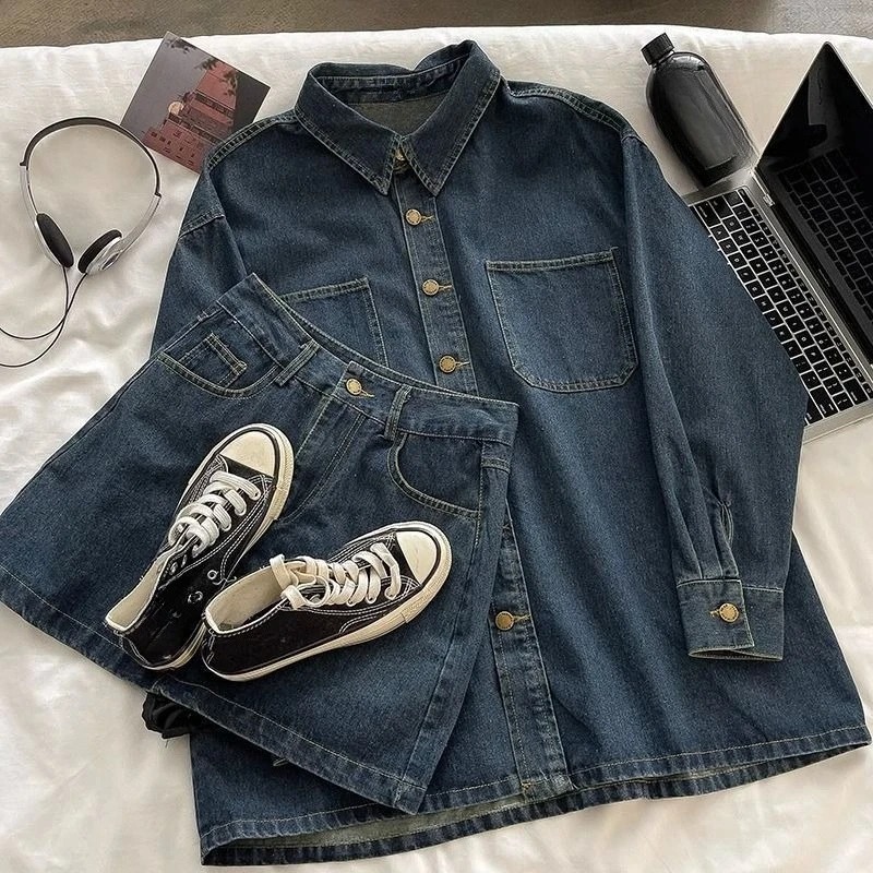 Ensemble jupe en jean Y2K : ve - Embroidery Origin avis et prix