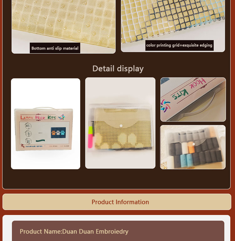 Fleurs nouveau kit de crochet  - Printed Embroidery Kit avis et prix