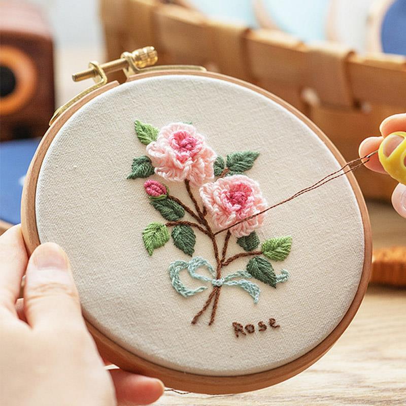 1 pièce Cercle à broder en boi - Embroidery Hooping avis et prix