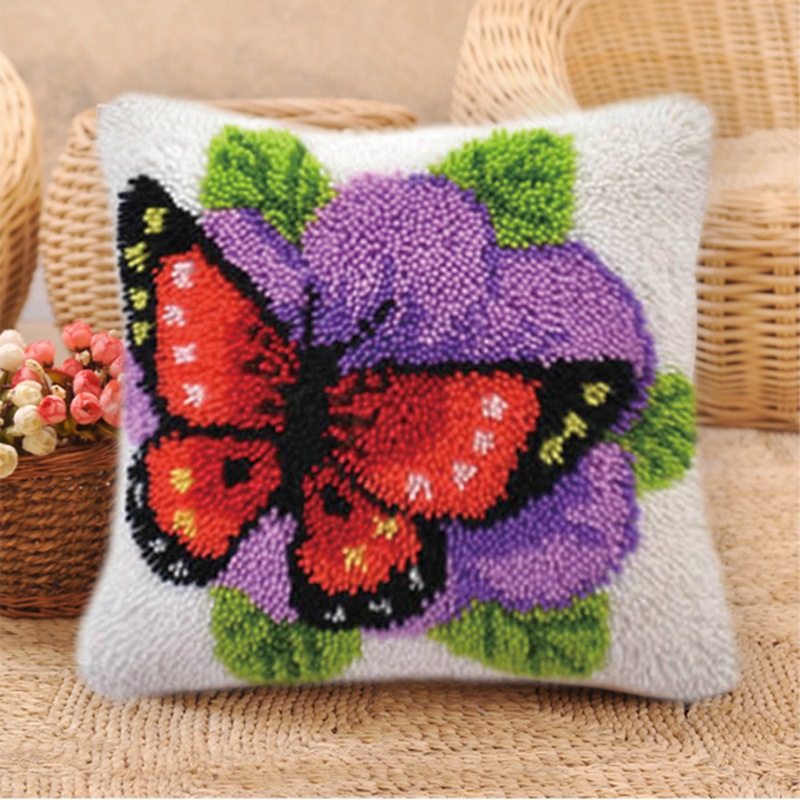 Kit de Crochet à Loquet Rétro  - Printed Embroidery Kit avis et prix
