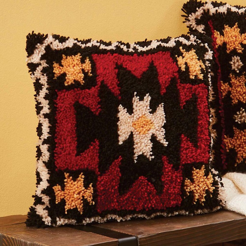 Kit de Crochet à Loquet Rétro  - Printed Embroidery Kit avis et prix