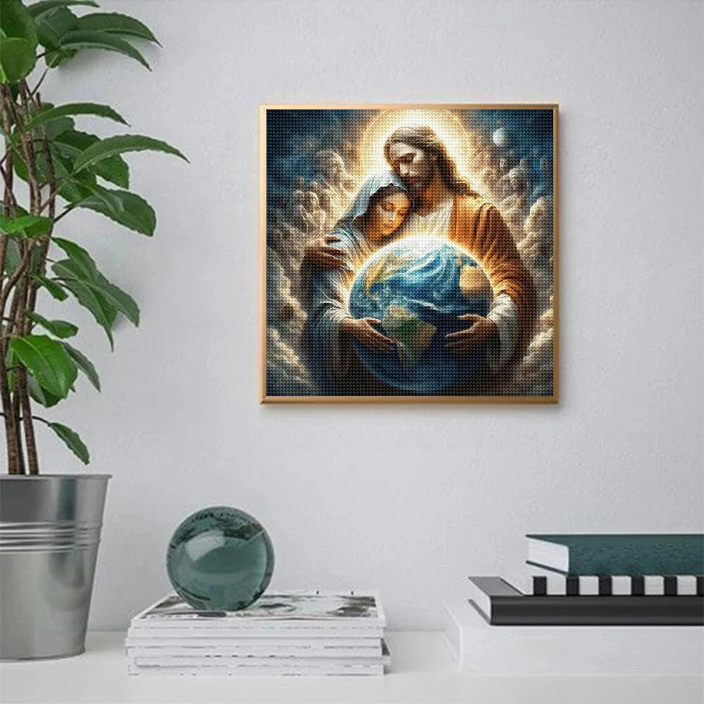 Peinture diamant 5D à faire so - Embroidery Jesus avis et prix