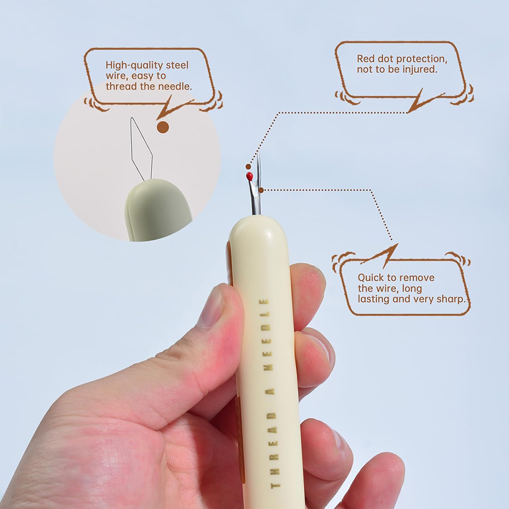 Enfile-aiguille 2 en 1, décous - Embroidery Removal Tool avis et prix