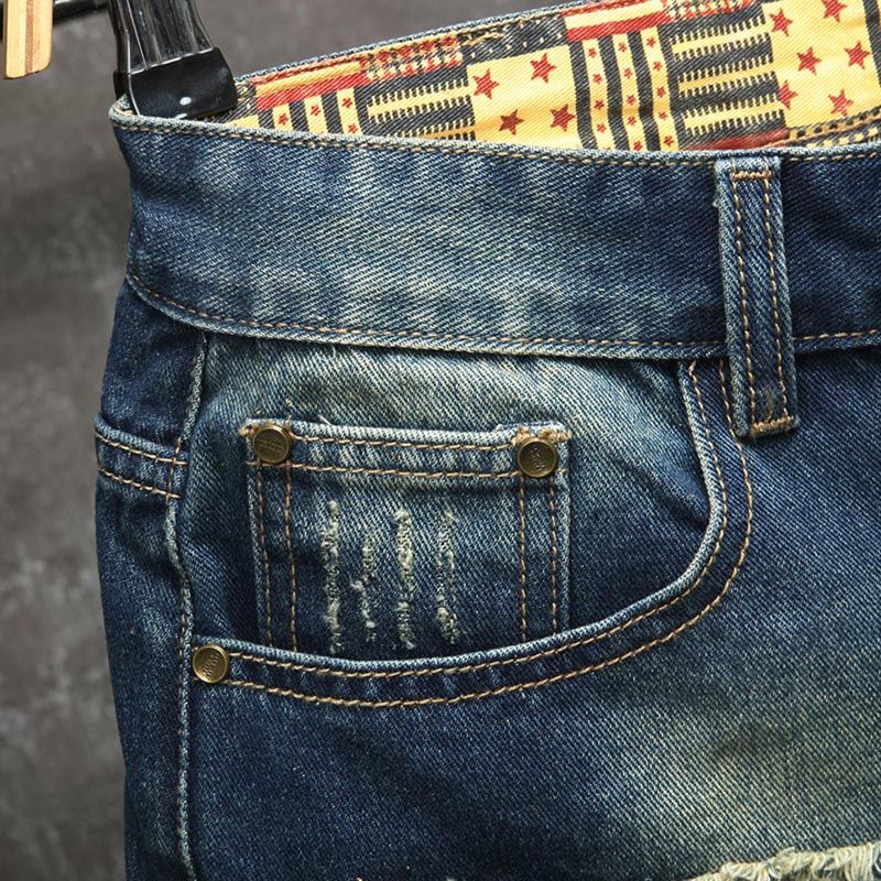 Nouveau short en jean déchiré  - Embroidery On Jeans avis et prix