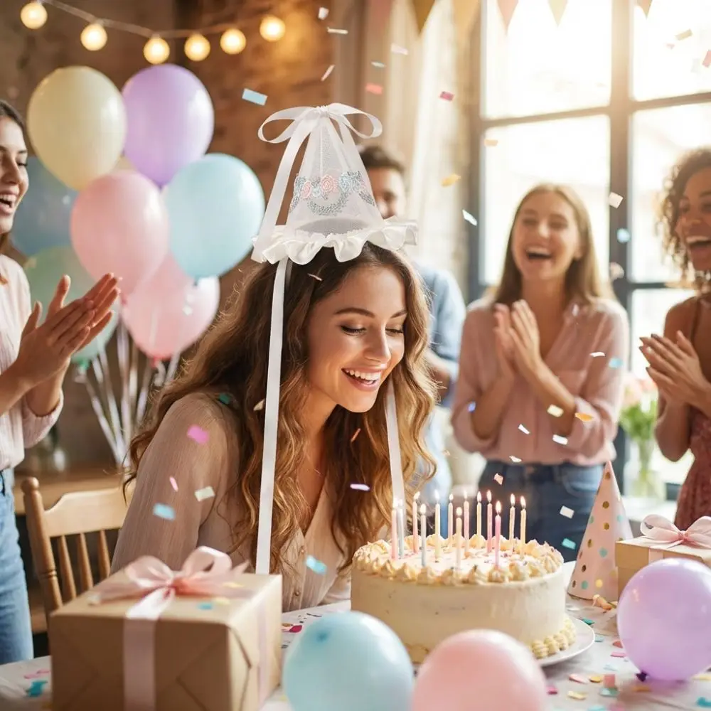 Chapeau d'anniversaire en mail - Embroidery Knot avis et prix