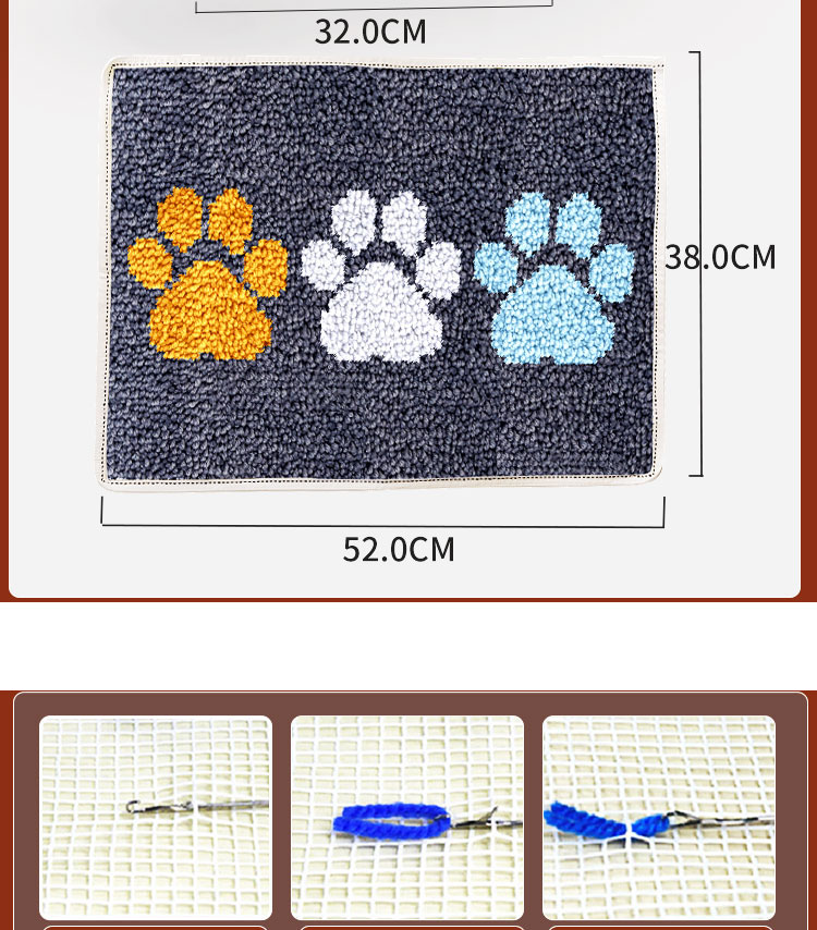 Analyste de crochet de loquet  - Printed Embroidery Kit avis et prix